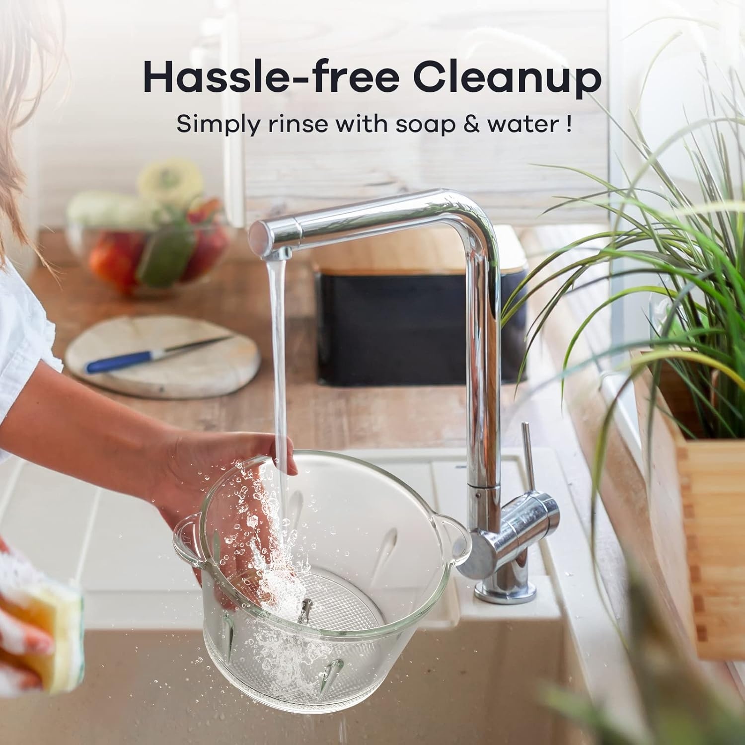 image:imageGANIZA Food Processors Electric Food Chopper with Meat Grinder amp Vegetable Chopper 2 Bowls 8 Cup8 Cup with Powerful 450W Copper Motor Includes 2 Sets of BiLevel Blades for FruitsMeatNutsBlue
