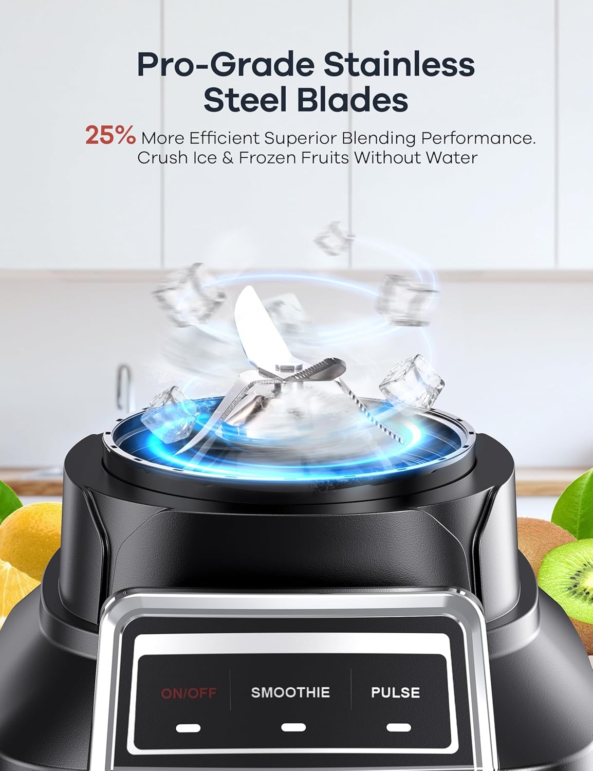 image:imageGaniza Smoothie Blender 1800W Peak Power Professional Countertop Blenders for Kitchen 64oz Large Capacity Juice Pitcher with CentriFlow Ribs Patent HighSpeed Smoothie Maker for IceFrozen Fruitdeep black