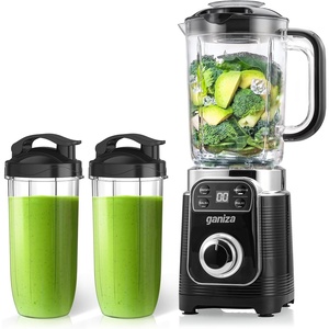 image:imageGaniza Smoothie Blender 12Piece Blenders For Shakes and Smoothies 43Oz Large Blender Jar amp 2 Portable Blenders Cups Personal Maker for Kitchen with Autosmart Tech amp Speed Control